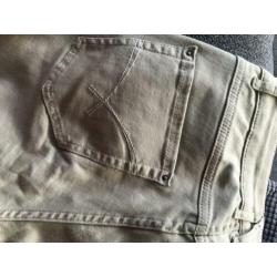 Para mi jeans, olijf groen, maat 36 lengte 28