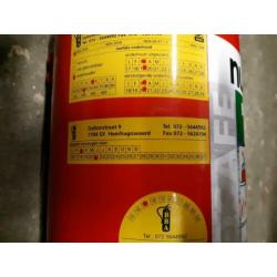 Brandblusser te koop. De brandblusser is gecontroleerd tot 2