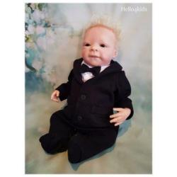 98 bruidsjonker romper doop baby kraamcadeau tussenblauw
