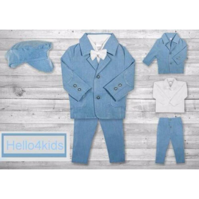 98 bruidsjonker romper doop baby kraamcadeau tussenblauw