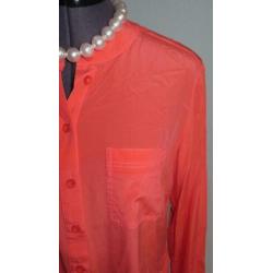 TUZZI zijden blouson/blouse/tuniek 36 38 S M