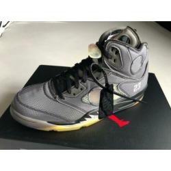 Nike jordan 5 retro off white “45”