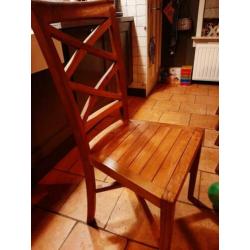 Teak houten stoelen