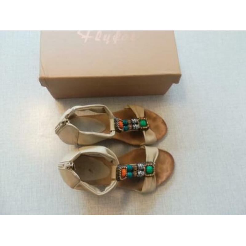 beige espadrilles, flyfor, mt 36