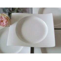 6 Villeroy & Boch New Wave Borden 25 cm bij 22 cm