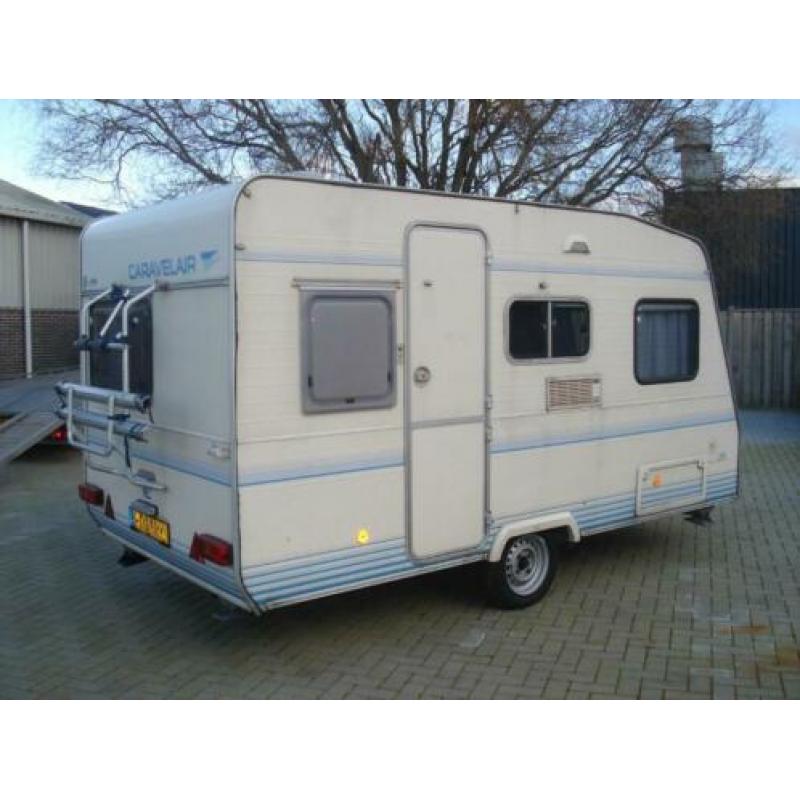 Caravelair Silver 395T + Luifel + zijwanden + Fietsendrager