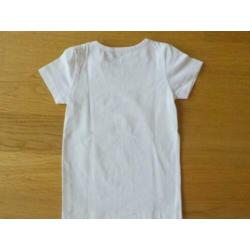 ZGAN Name it t-shirt korte mouw meisje wit maat 98 / 104