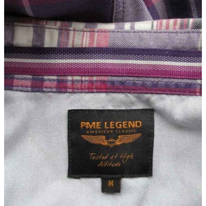 Paars geruit overhemd van PME Legend - mt M