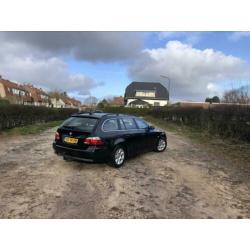 BMW 5-Serie 2.0 520D Touring AUT 2006 Zwart Bruin Leer Pdc !