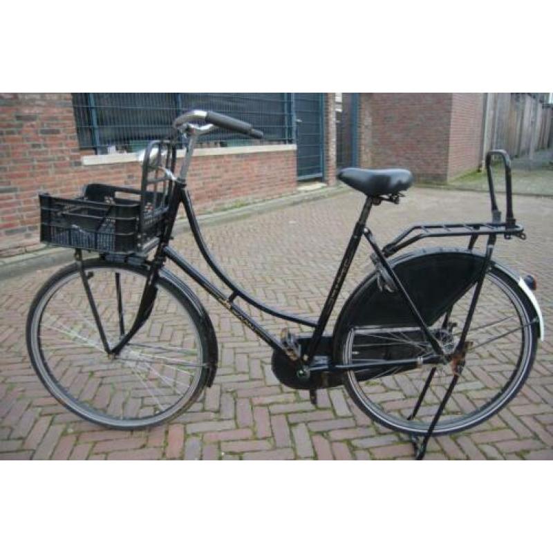 OMA Fiets Terugtraprem 28 inch voordrager en krat