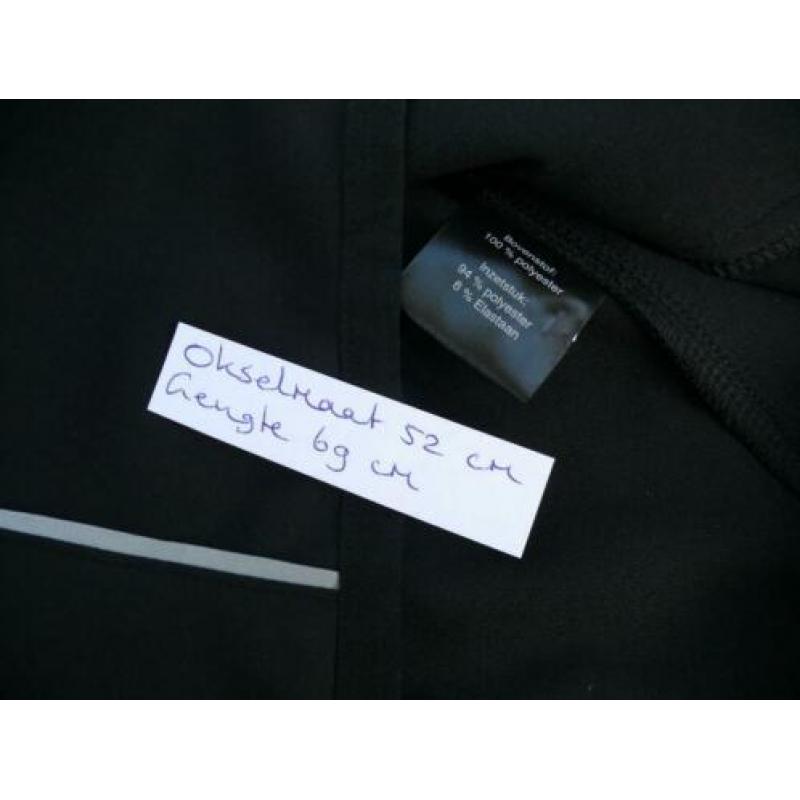 FURLANO zwart sportjasje met blauwe streep maat 40 als nieuw