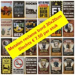 Depandable Service Pinup Bougie reclamebord van metaal 30x20