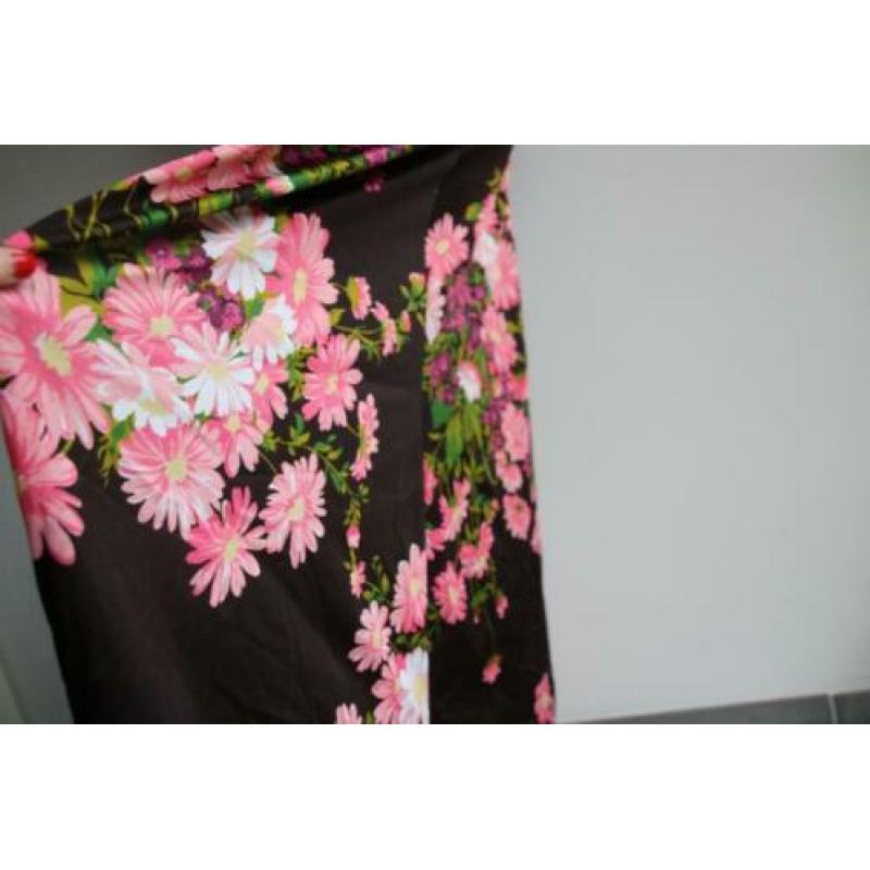 vintage pyjama dames nachtjapon retro seventies 36 38 lang