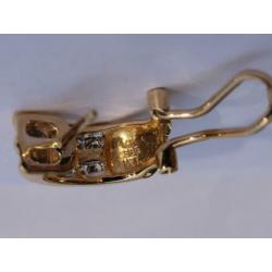 14 kt gouden oorbellen 0.40 ct diamanten briljanten