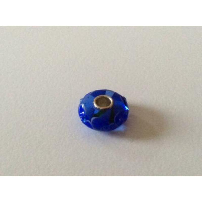 Trollbeads blauwe kerst bead uit de elegante kerstset
