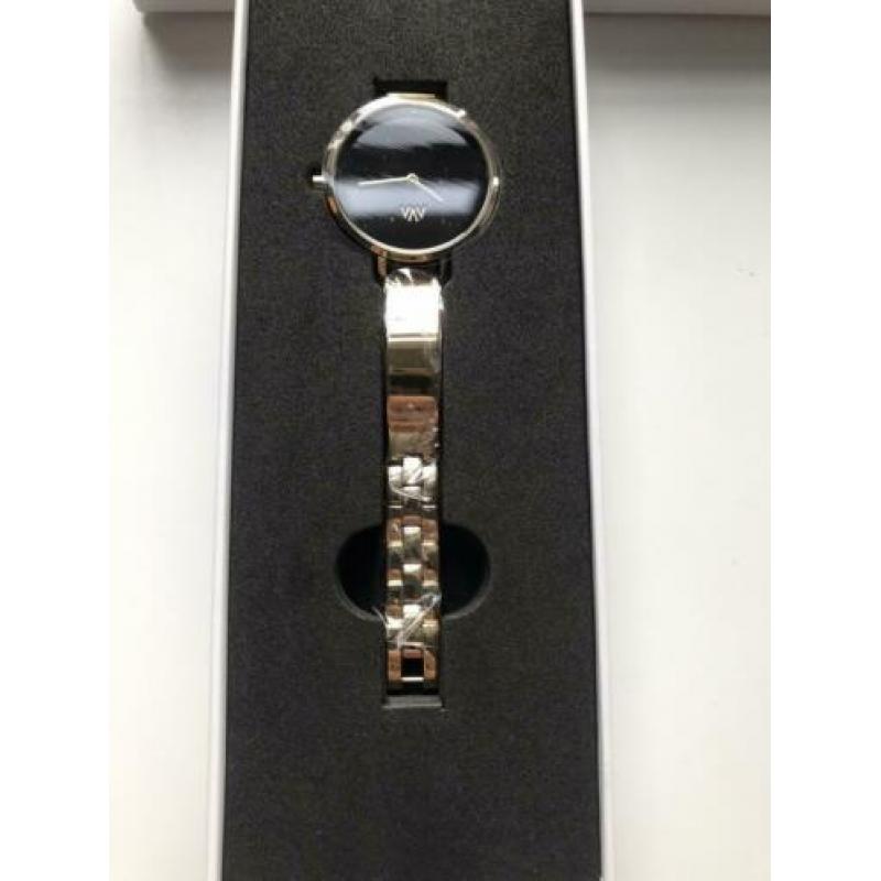 Ava meni petit dames horloge goud/zwart