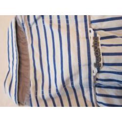 Blouse overhemd gaastra 140 jongen blauw wit
