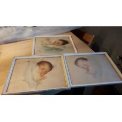 3 puntgave  pastel werken  van bessie  peage gutmann .  alle