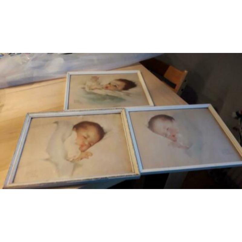 3 puntgave  pastel werken  van bessie  peage gutmann .  alle