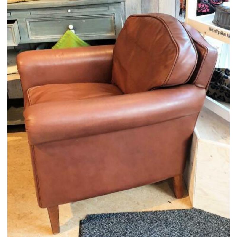 Bruin lederen fauteuil