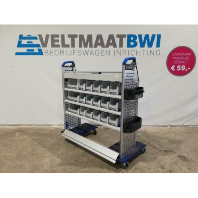 sortimo bedrijfswageninrichting bakken legvak bestelbus auto