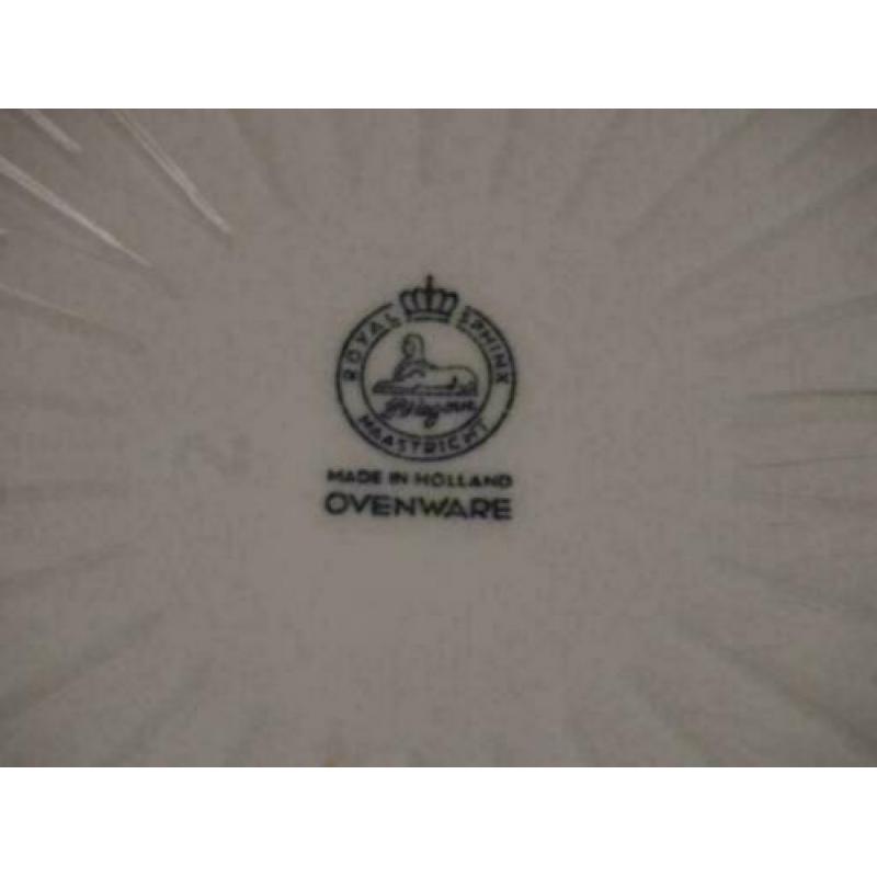 113 Regout ovenschalen voor Blue Band, zgan