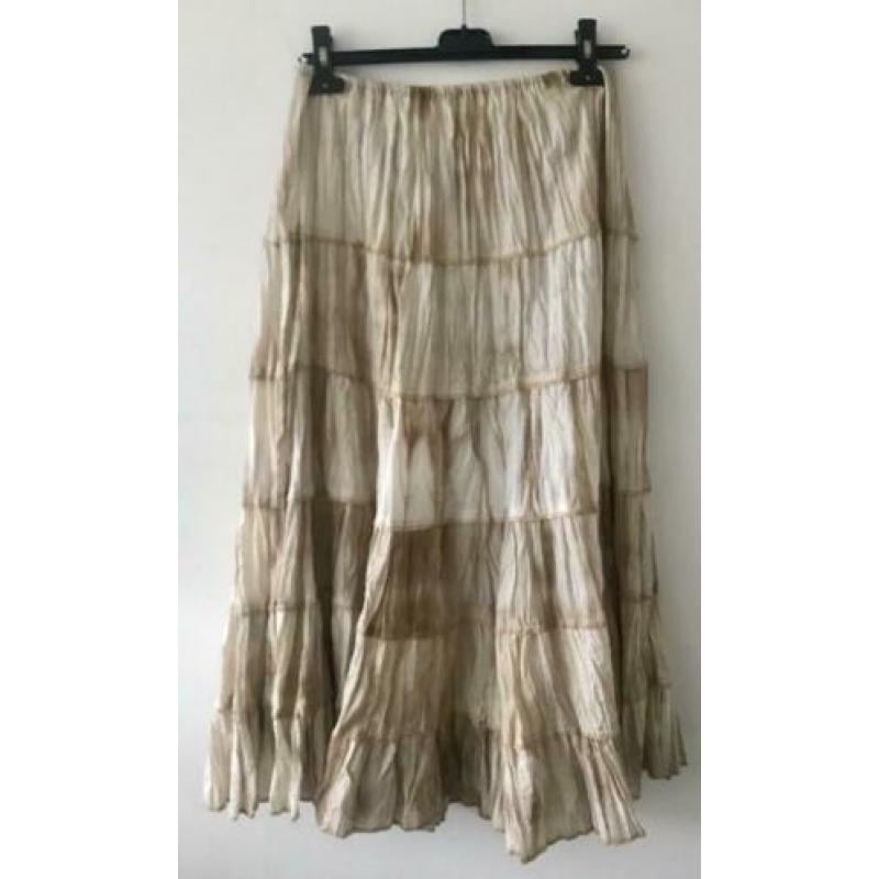 Boho Ibizi style rok mt 44/46 elastiek in taille