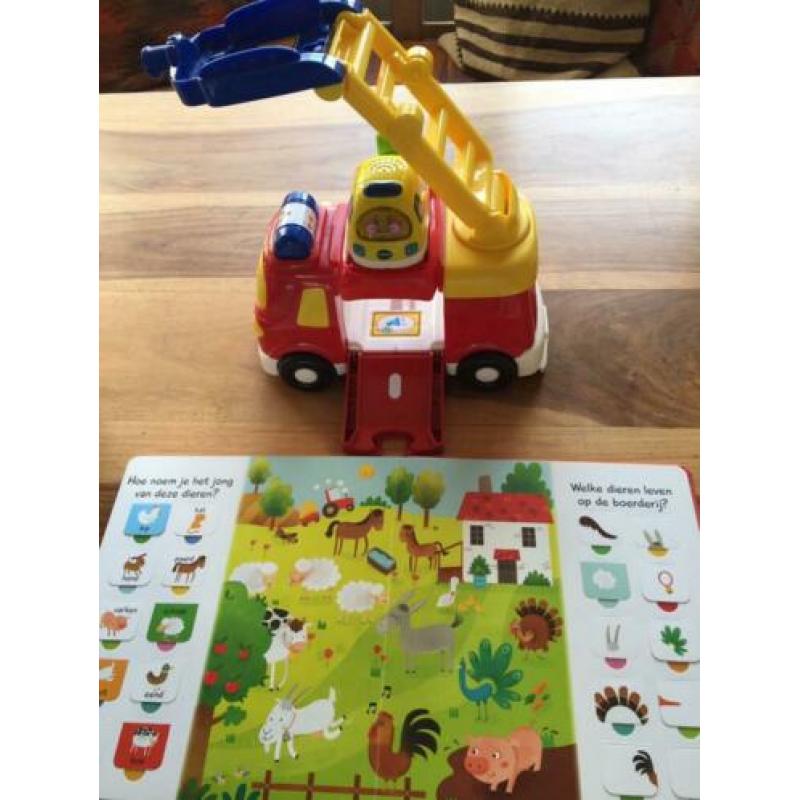 Vtech brandweer, ambulance, blokken en boek