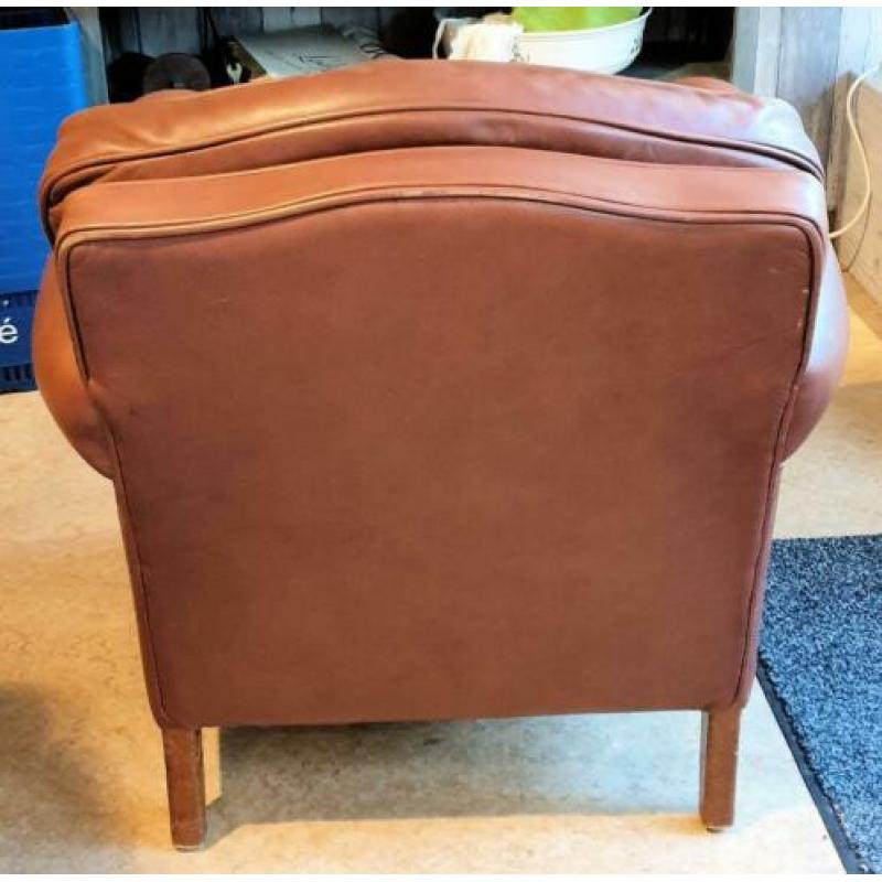 Bruin lederen fauteuil