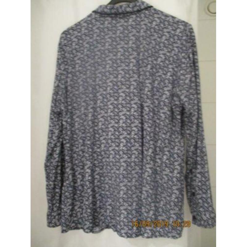 blouses maat xl merk bonita kleur blauw-wit