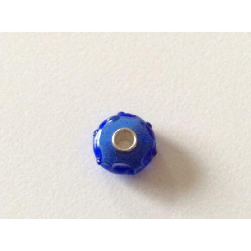 Trollbeads blauwe kerst bead uit de elegante kerstset