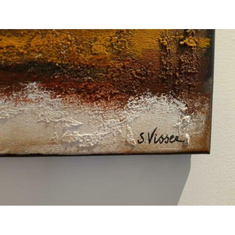 schilderij van Suzanne Visser 60x100 cm nieuw