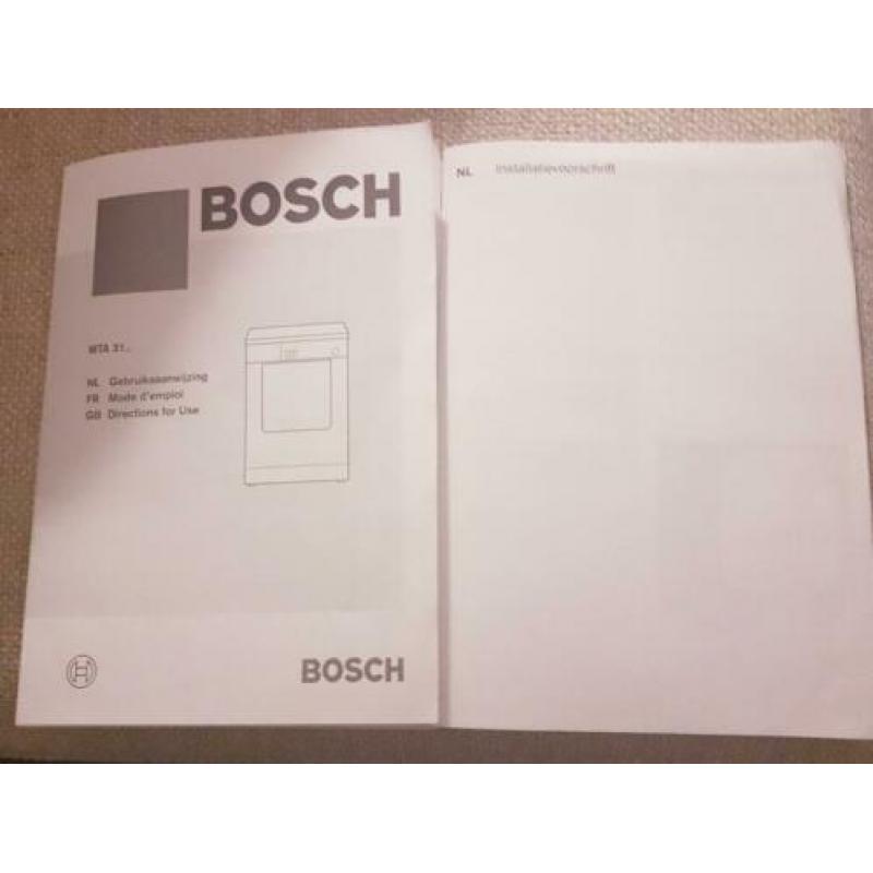 Wasdroger Bosch luchtafvoer