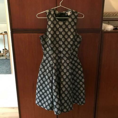 H&M trend jurk mt 36 zwart wit