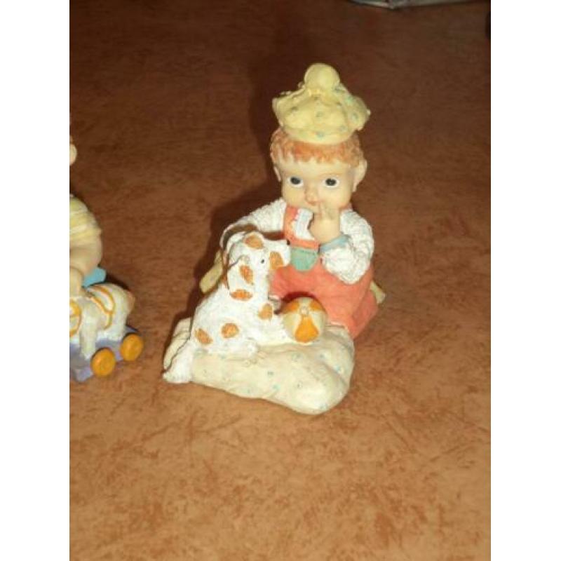 2 Beeldjes: Jongetje & Meisje [Kinderen] (10cm)