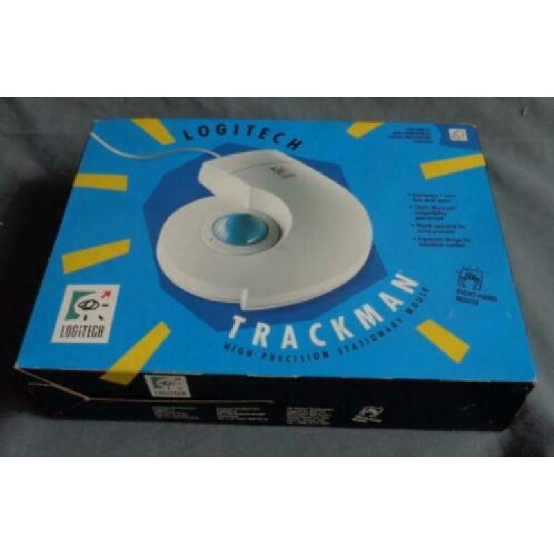 1992 vintage LOGITECH TRACKMAN T-CC2-9F stationary mouse PC