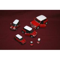 mini 6 stuks van 3 toto 15 cm