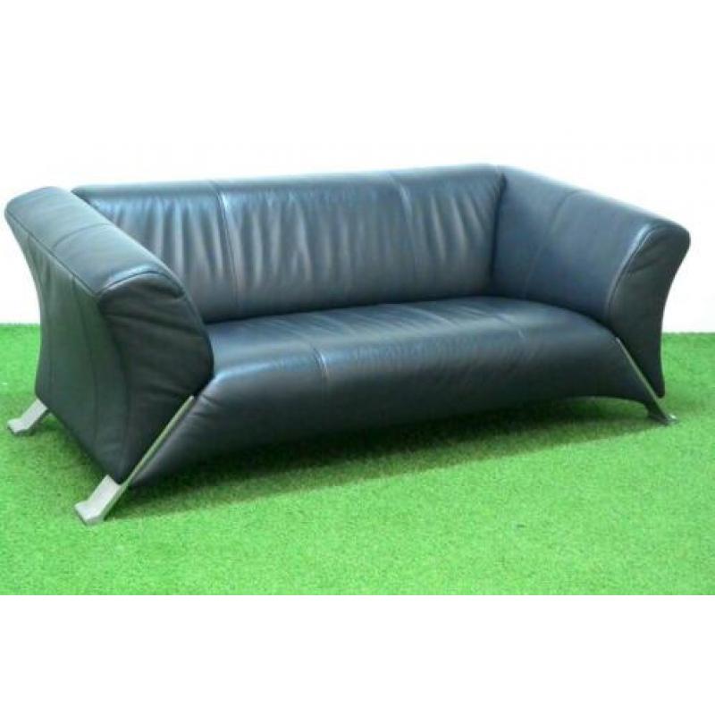 ??Als NIEUW donkerblauwe leren Rolf Benz 322 design bank