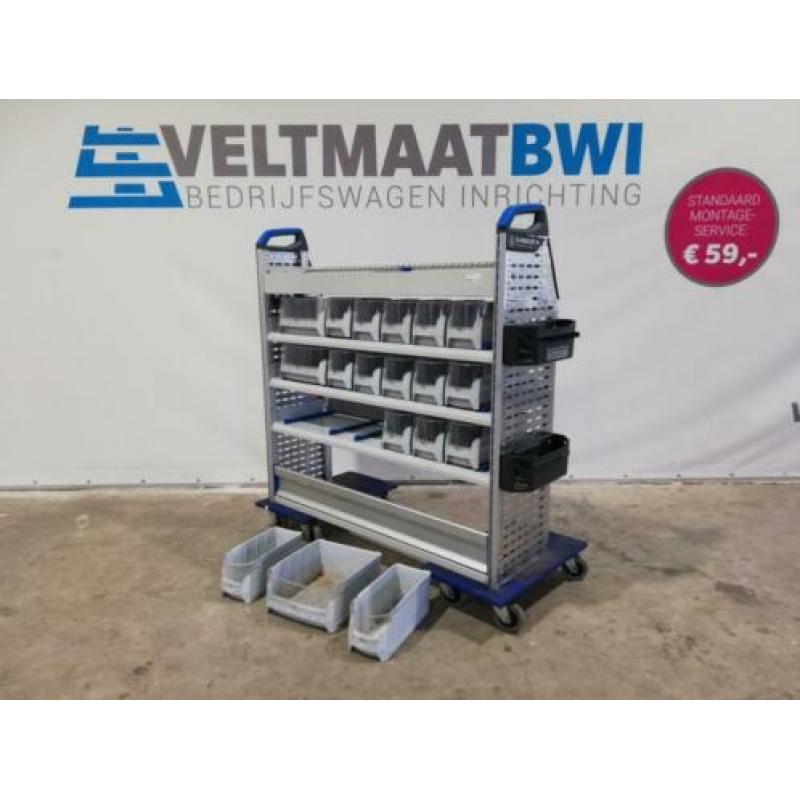 sortimo bedrijfswageninrichting bakken legvak bestelbus auto