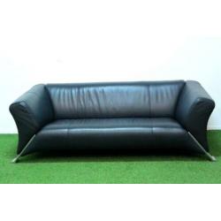 ??Als NIEUW donkerblauwe leren Rolf Benz 322 design bank