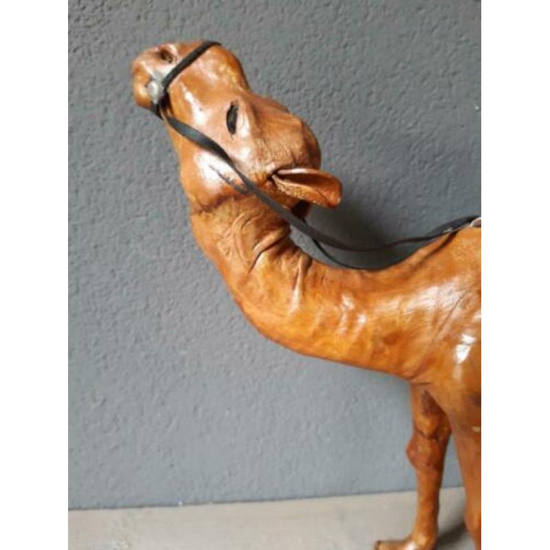 Dromedaris van leer, 30 cm