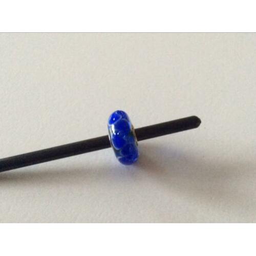 Trollbeads blauwe kerst bead uit de elegante kerstset