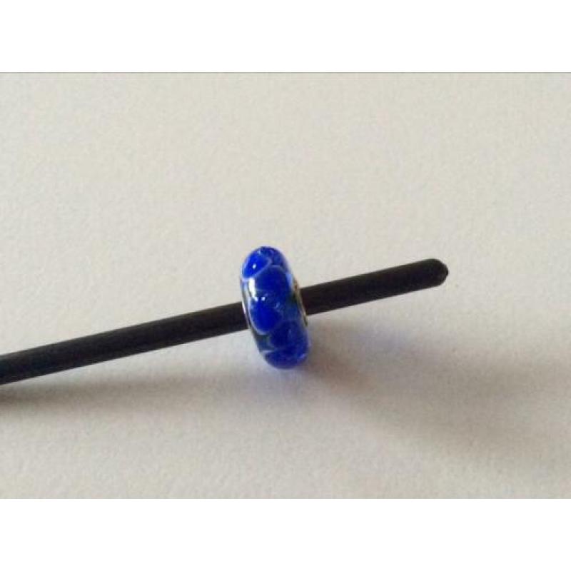 Trollbeads blauwe kerst bead uit de elegante kerstset