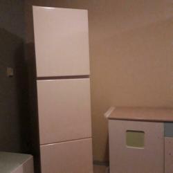 Siematic hoogglans keukenkast met inbouw koelkast