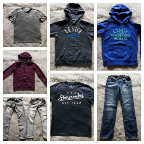 Abercrombie & fitch, mcgregor, pakket broeken truien 158 164