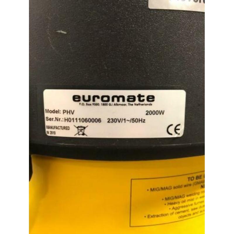 Euromate Lasdampafzuiger Lasafzuiging Lasapparaat 230 Volt