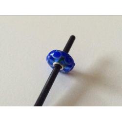 Trollbeads blauwe kerst bead uit de elegante kerstset