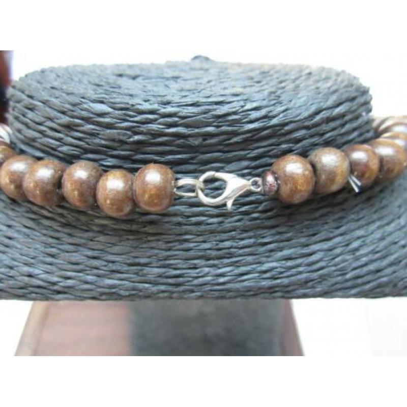 Vintage Tibetaanse ketting, Tibetaans zilver met hanger.3702