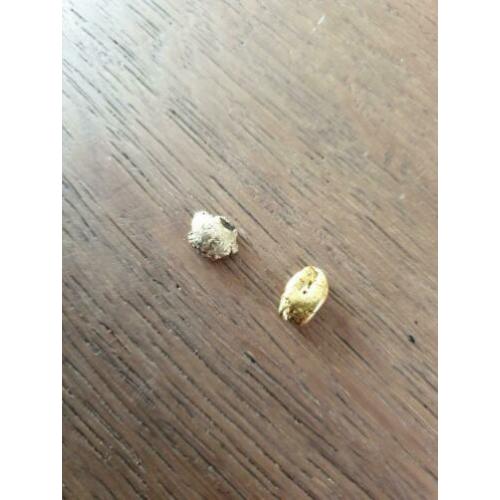 Goudklomp ofwel goud nuggets te koop uit Alaska 1,28 gram