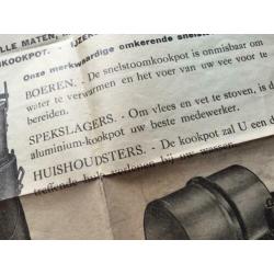Folder merkwaardige omkerende snelstoomkookpot en oven.